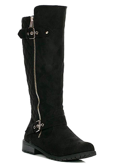 MA+ GOODYEAR TALL BUCKLE BACK ZIPPER BOOTS BLACK – SUUS