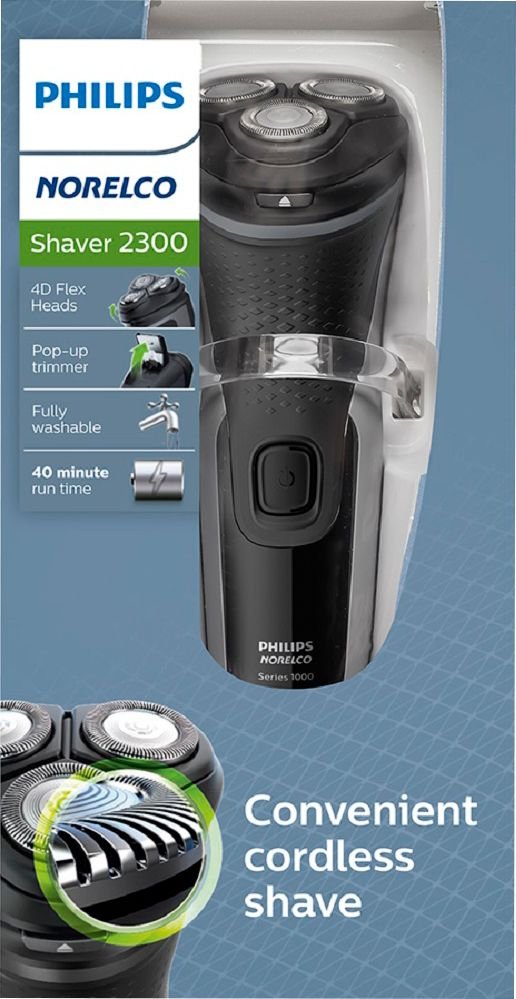 Philips Norelco Shaver 2300 Rechargeable Electric Shaver with PopUp Trimmer