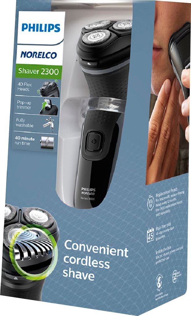 Philips Norelco Shaver 2300 Rechargeable Electric Shaver with PopUp Trimmer