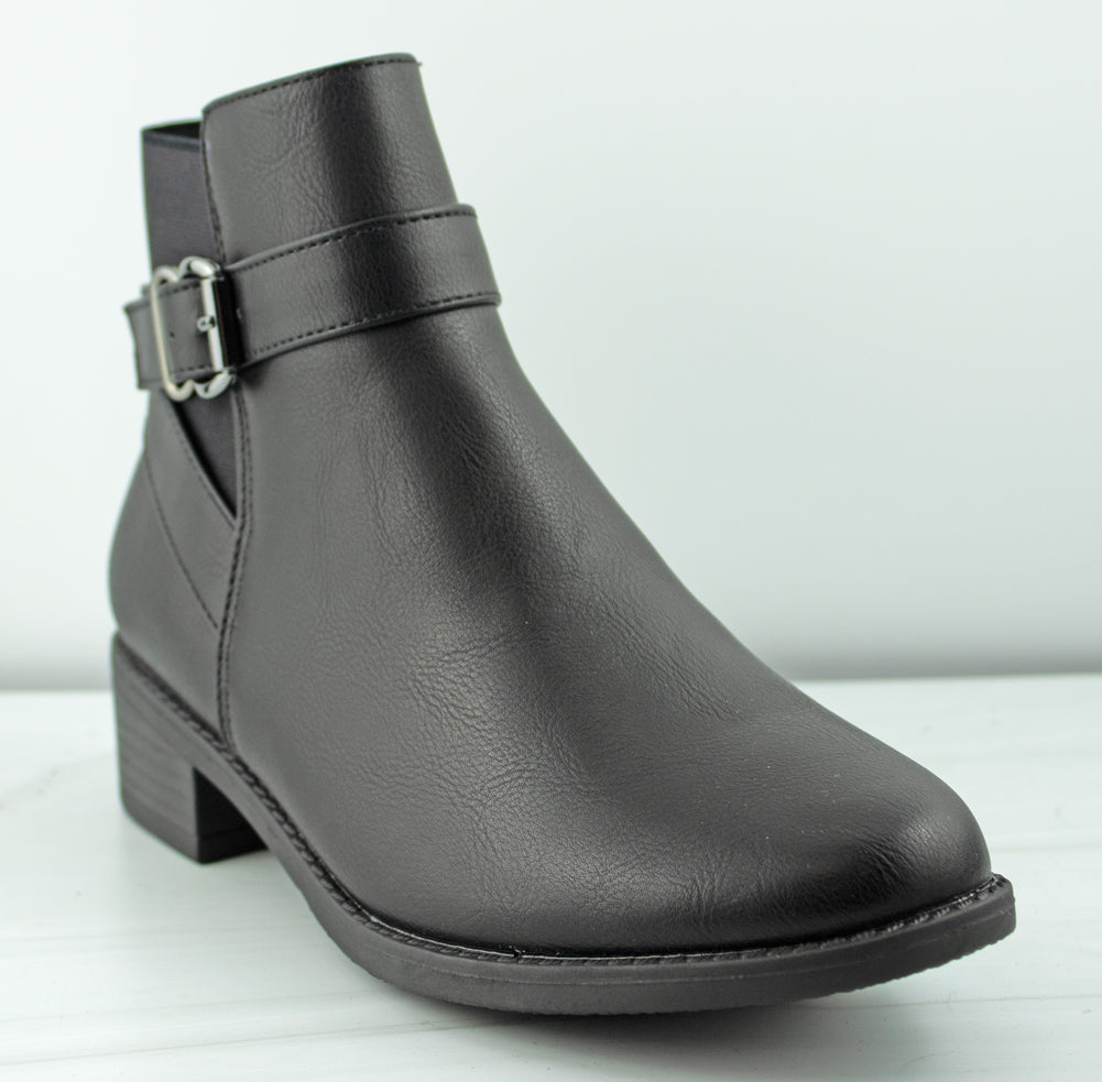 Alana 1 Womens Side Buckle Ankle Booties