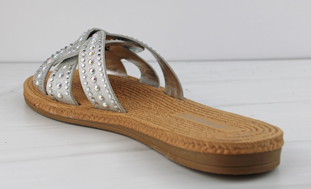 Athena 20 Womens Embellished Comfort Slides