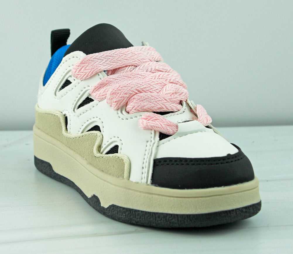Hana 49k Little Girls Rhinestone Lace Up Fashion Sneakers - SHOE BARGAIN  WAREHOUSE (WWW.)