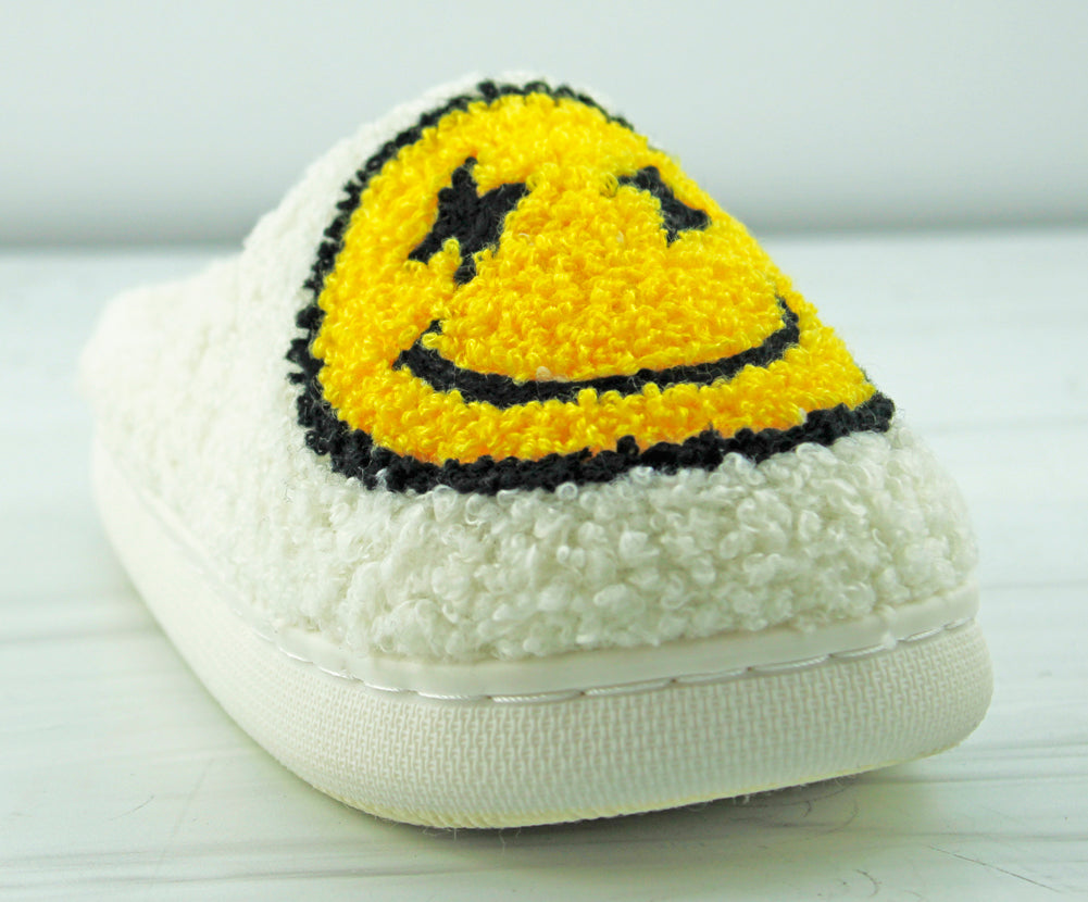 Derby 1K Little Kids Smiley Face Casual Comfort Slippers