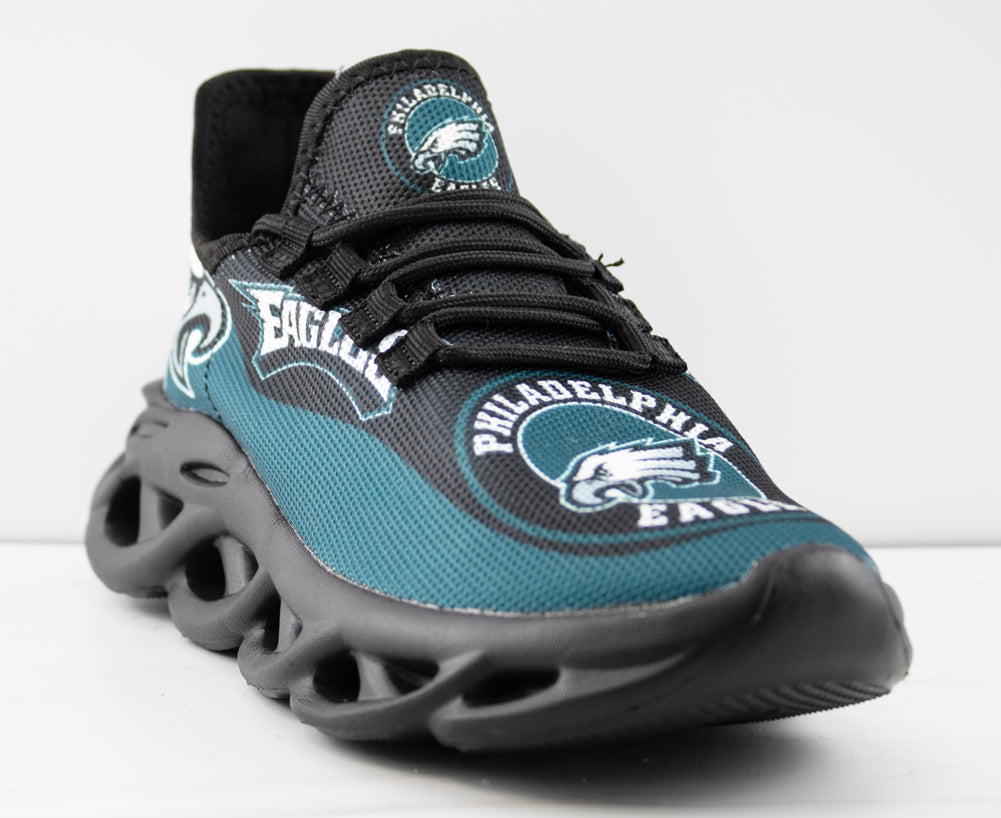 Eagles Football Team Braided Sole Lace Up Sneakers