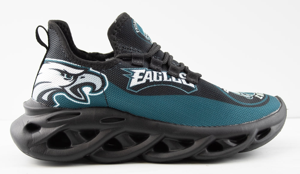 Eagles Football Team Braided Sole Lace Up Sneakers