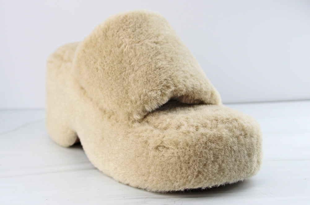 Envy 1 Women&#39;s Furry Platform Comfort Slippers