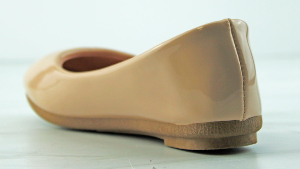 Flexible 24K Girl&#39;s Patent Ballet Flats