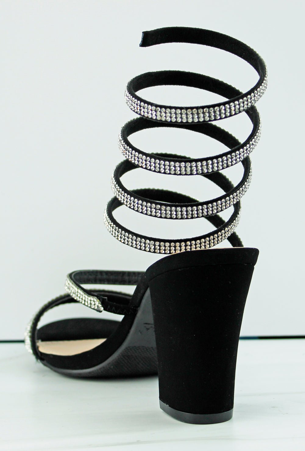 Women High-Heeled Shoes Gold Spiral Strap Fashion High Heel