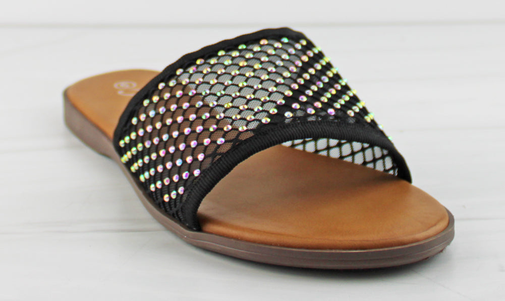 Ample 75 Womens Mesh Flat Sandals