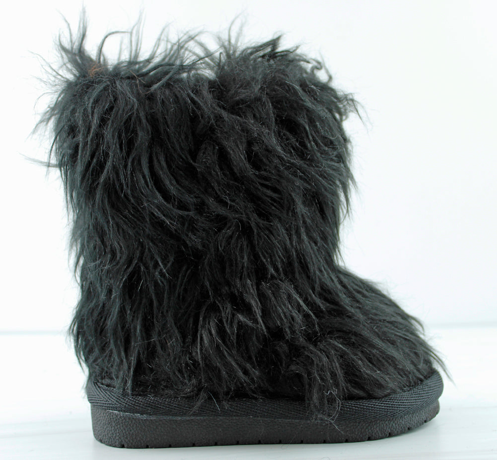 Alice 21KA Baby Girl&#39;s Faux Fur Mid Calf Boots