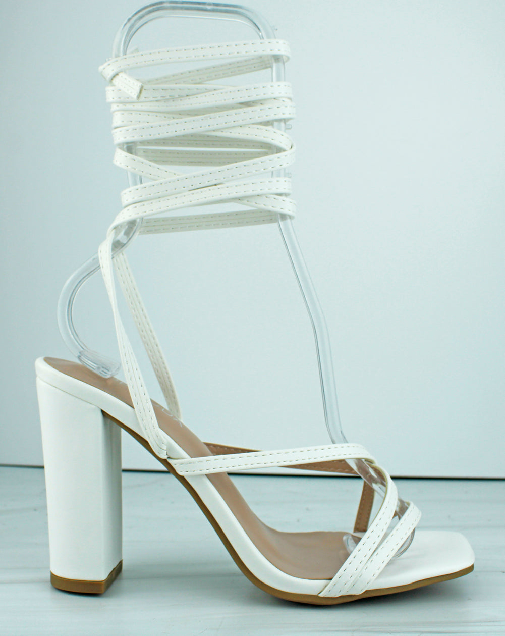 DAKOTA-99 Womens Strappy Wrapped Heeled Sandals