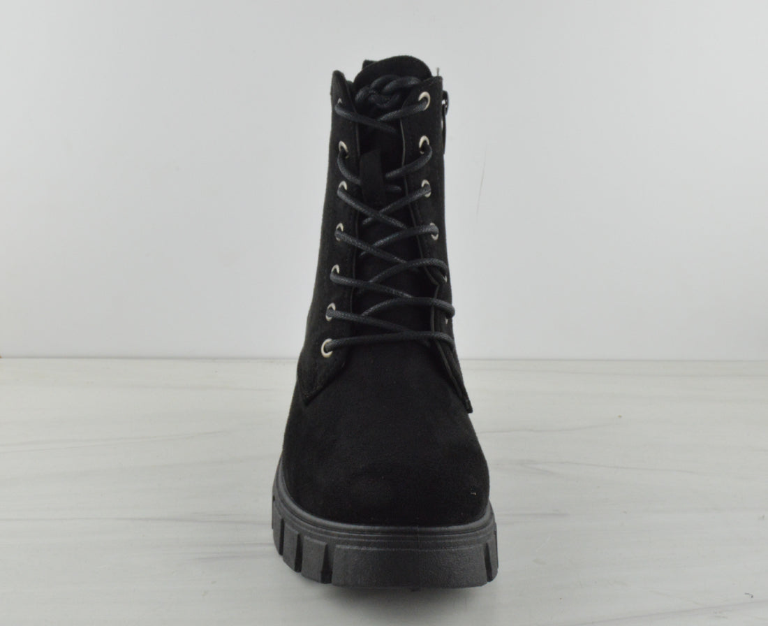 Maddie 22 Womens Lace-Up Combat Boots