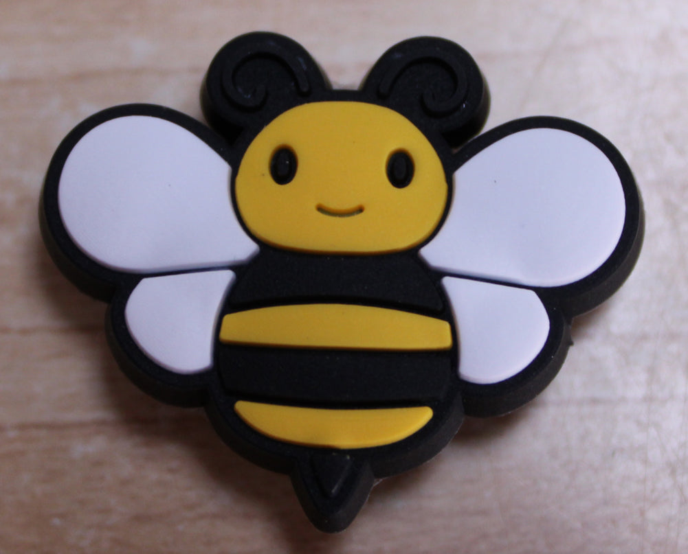 Cartoon Bee Rubber Shoe Charms