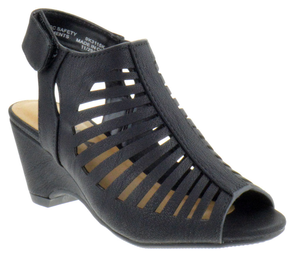 Shake-IIH Girls Peep Toe Wedge Sandal