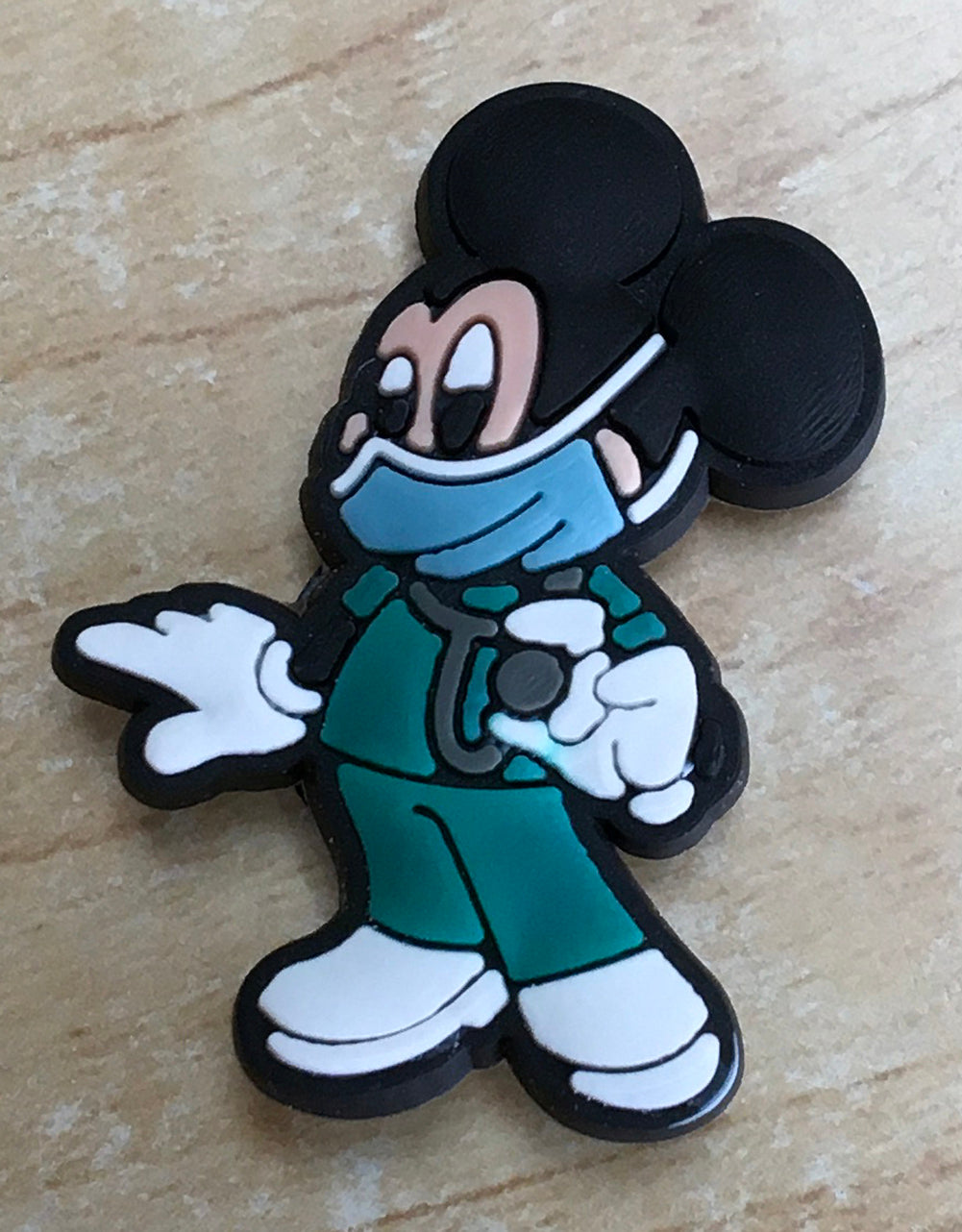 Doctor Mickey Mouse Rubber Shoe Charms