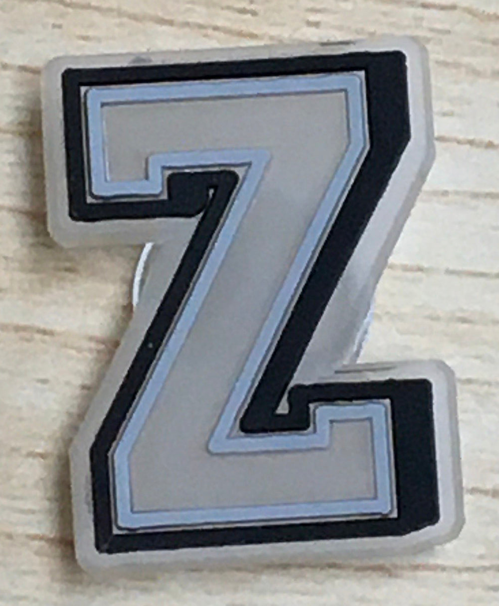 &quot;Z&quot; Rubber Shoe Charms