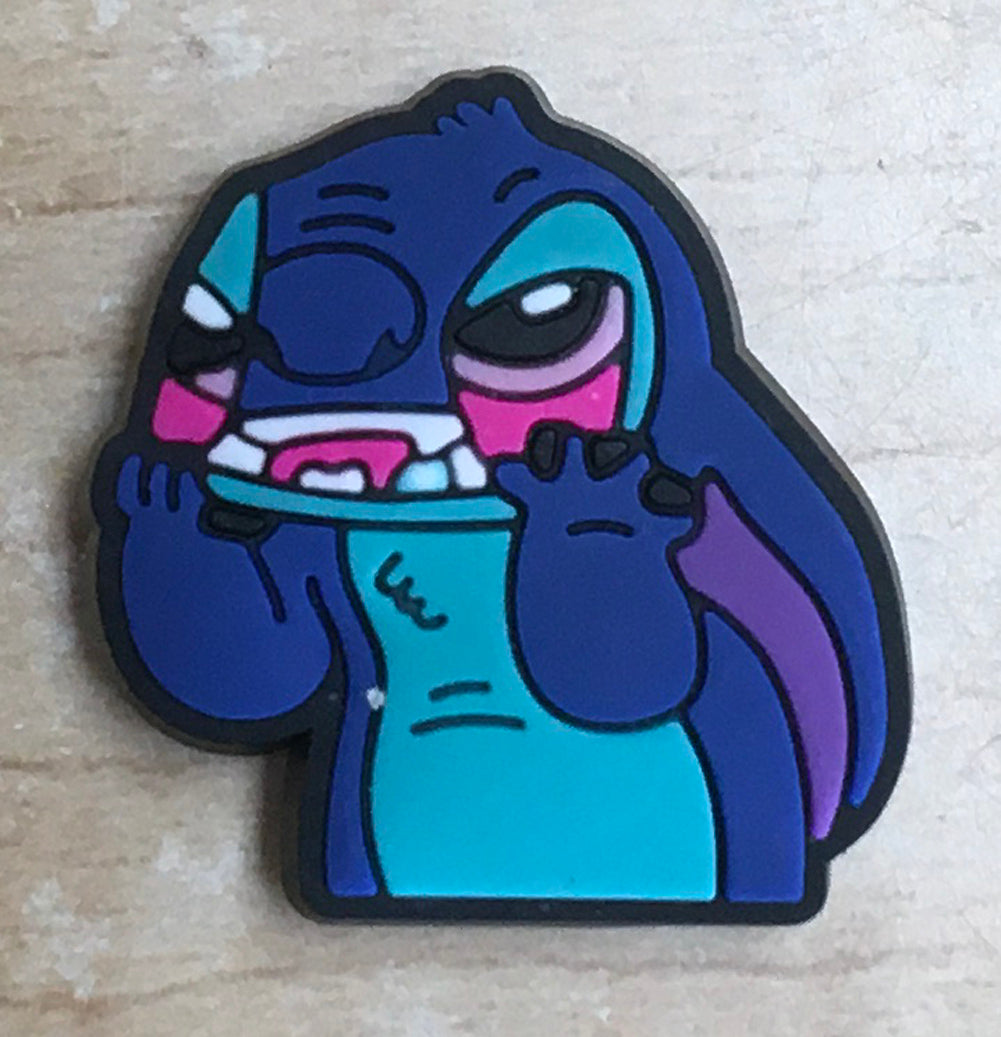 Stitch &quot;Funny&quot; Rubber Shoe Charms