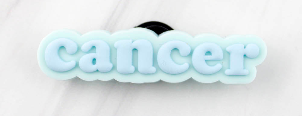 Cancer Rubber Shoe Charms