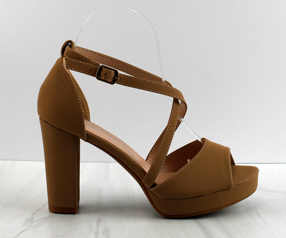 Asia-75 Womens Strappy Heel Open Toe Sandals