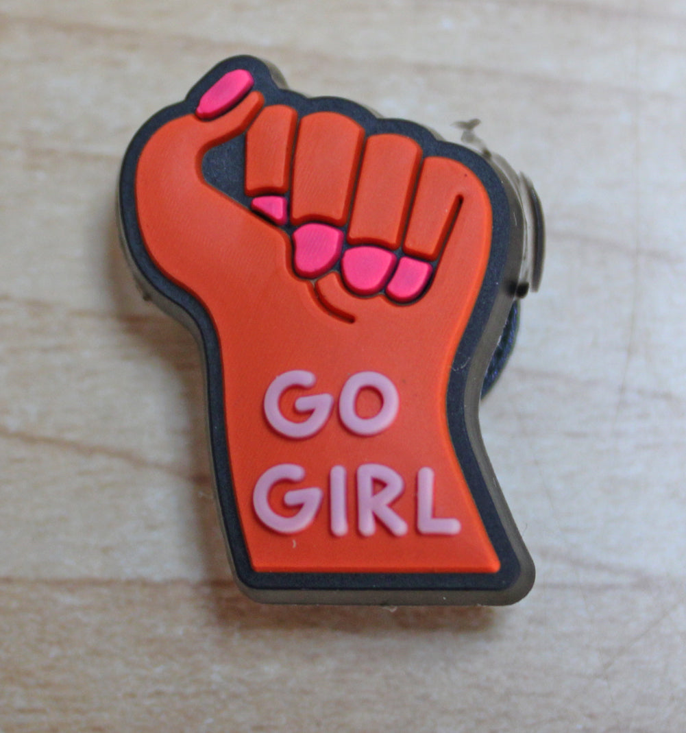 Go Girl Rubber Shoe Charms