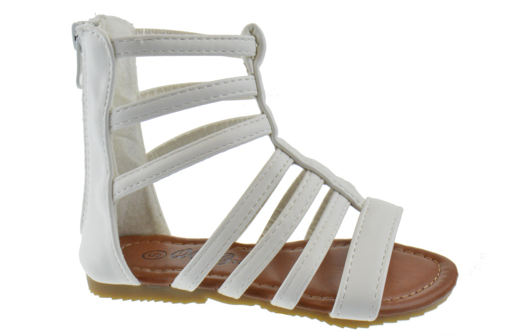 PIPER 65-1 Girls Strappy Gladiator Comfort Flat