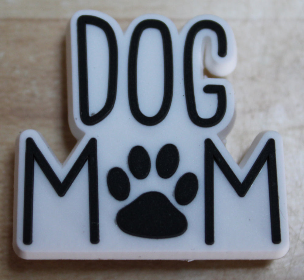 Dog Mom Rubber Shoe Charms