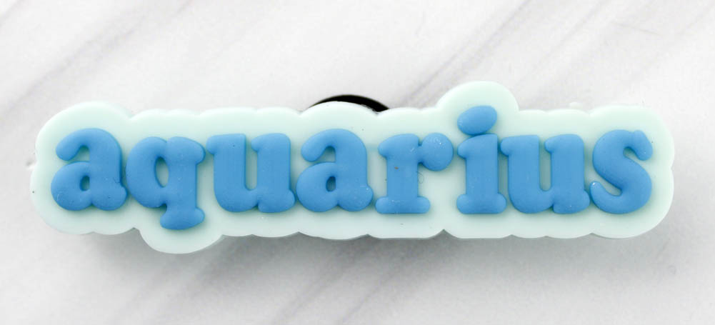 Aquarius Rubber Shoe Charms