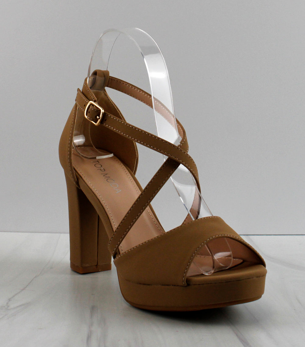 Asia-75 Womens Strappy Heel Open Toe Sandals