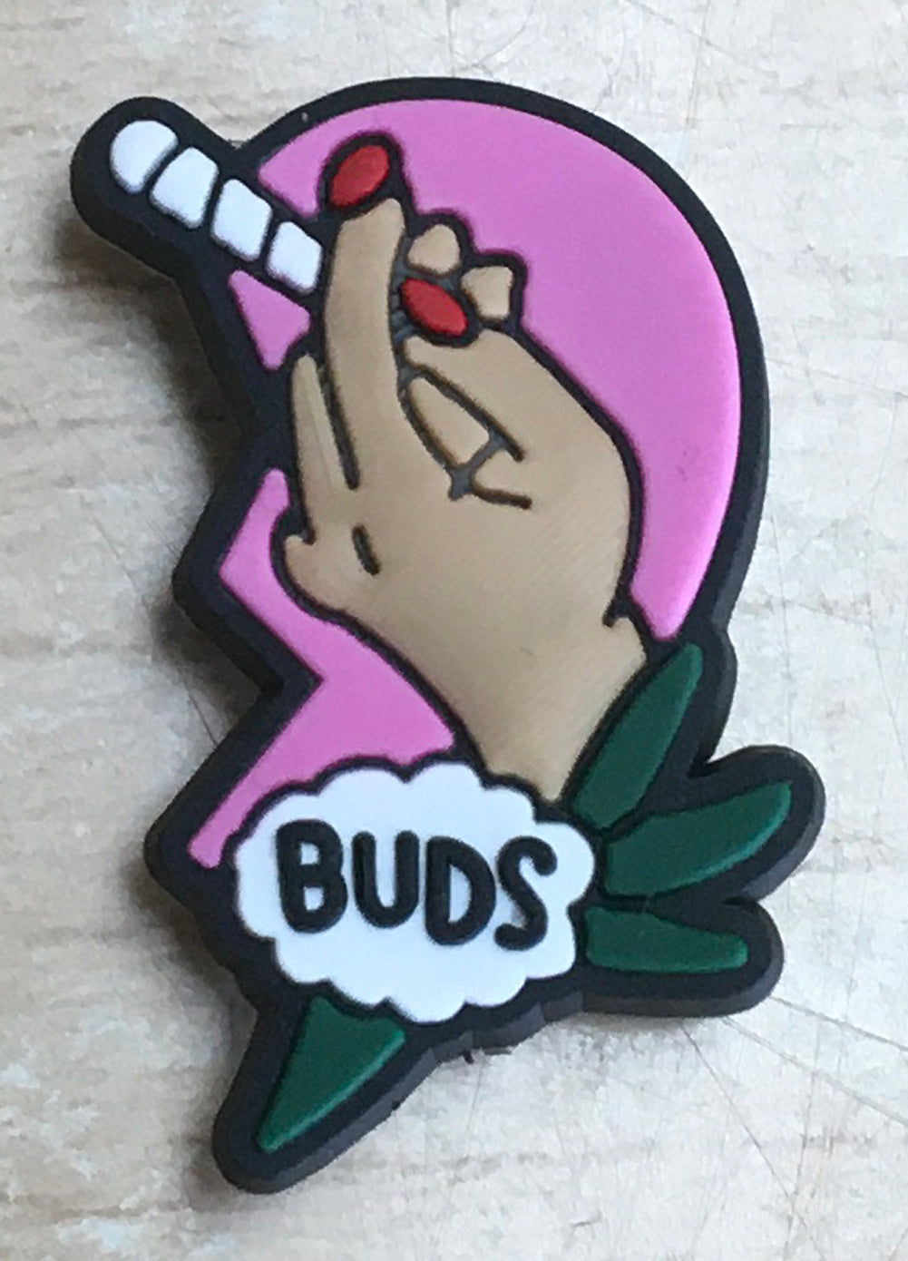 &quot;Buds&quot; Best Buds Rubber Shoe Charms