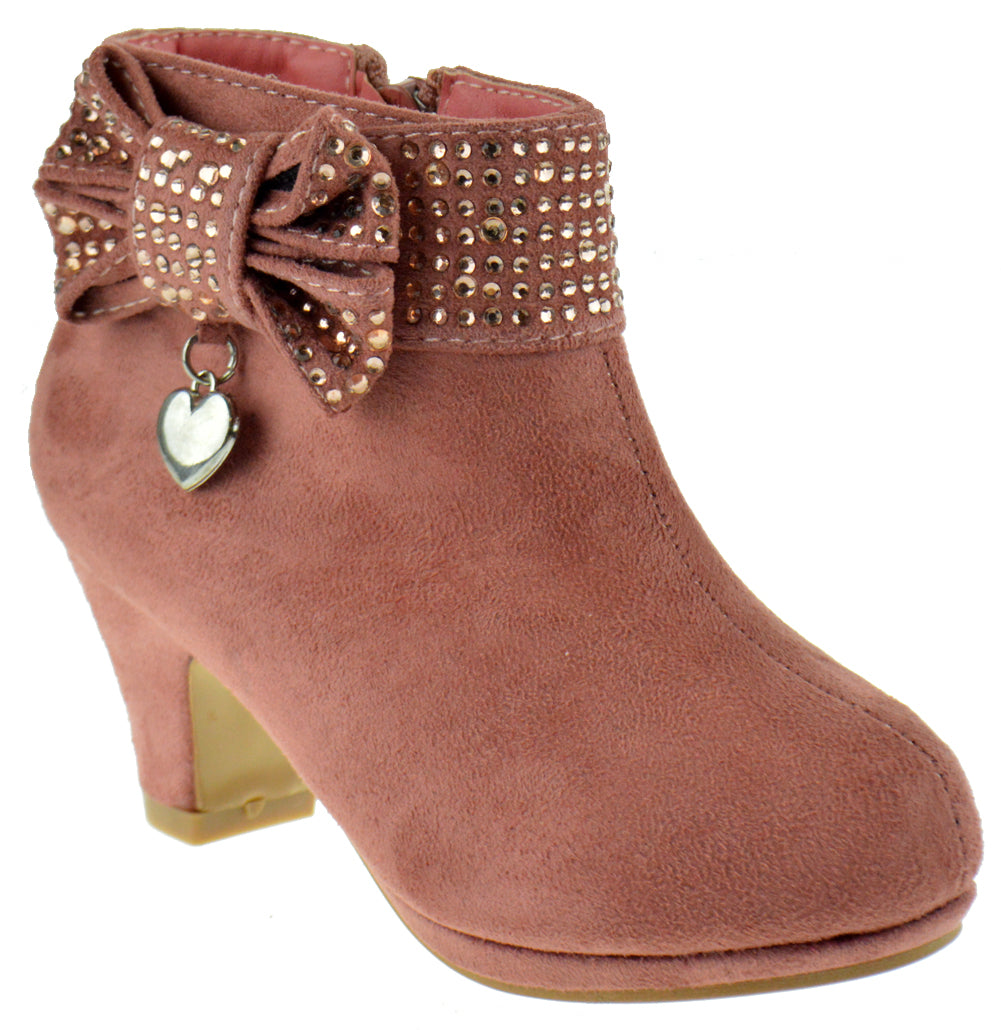 Sarah-Jayne Girls Heeled Boots- Black | Black heel boots, Girls heeled boots,  Heeled boots