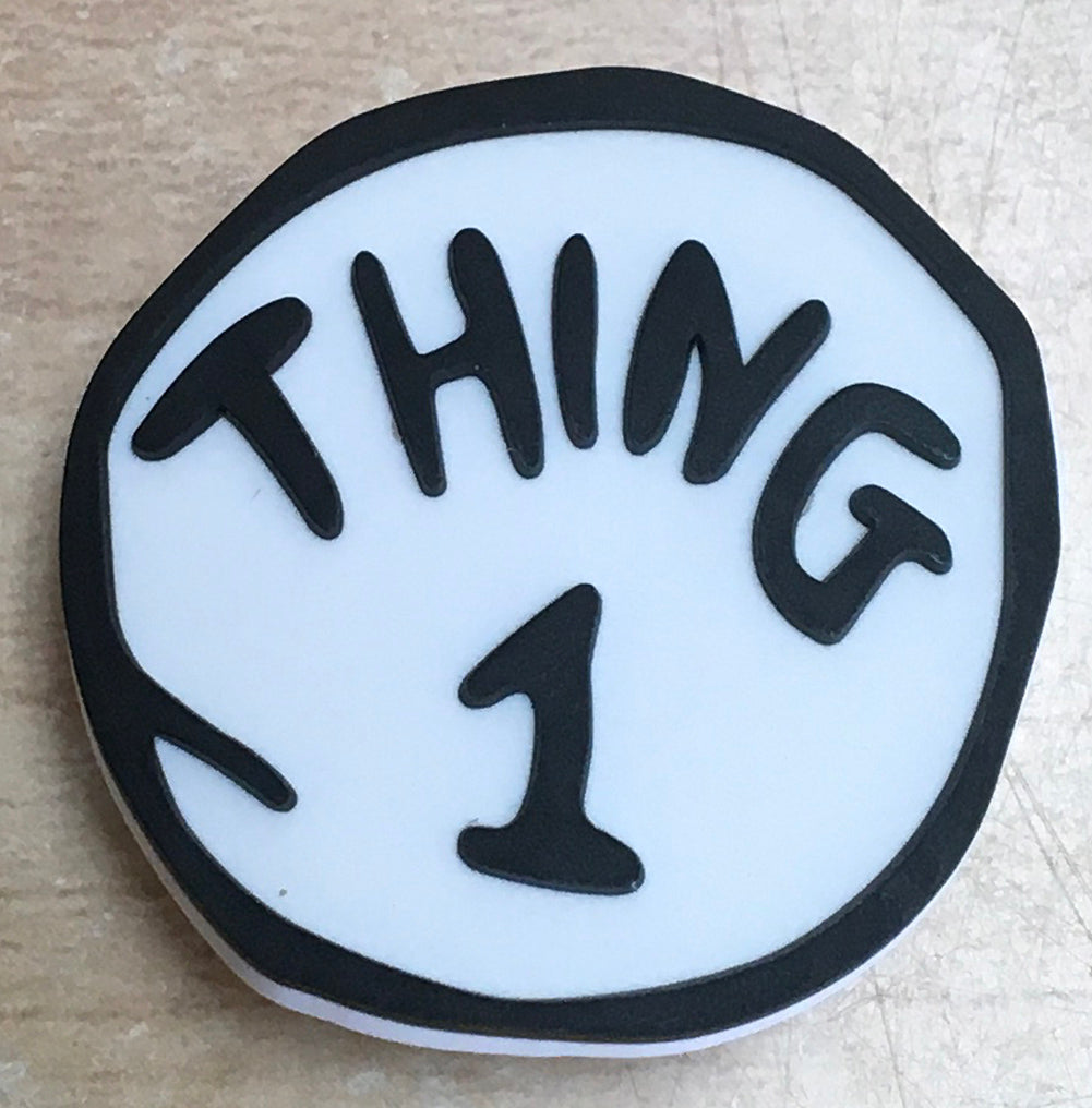 Thing 1 Rubber shoe Charms