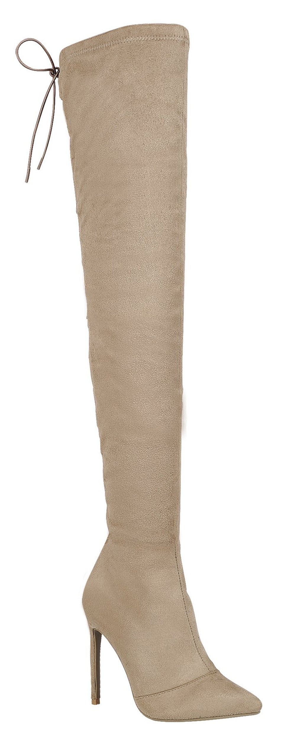 Ariana-31 Womens Over The Knee Stilletto Boots