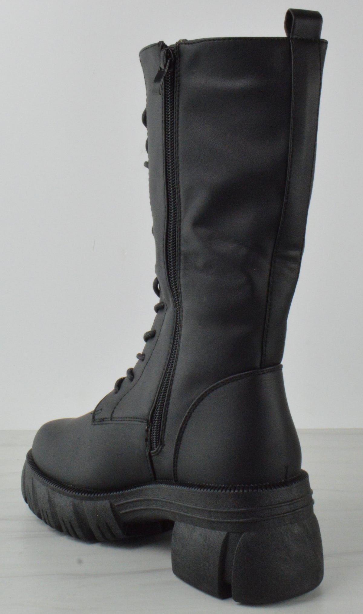 Azusa 12 Women&#39;s Mid Calf Lace Up Platform Combat Boots
