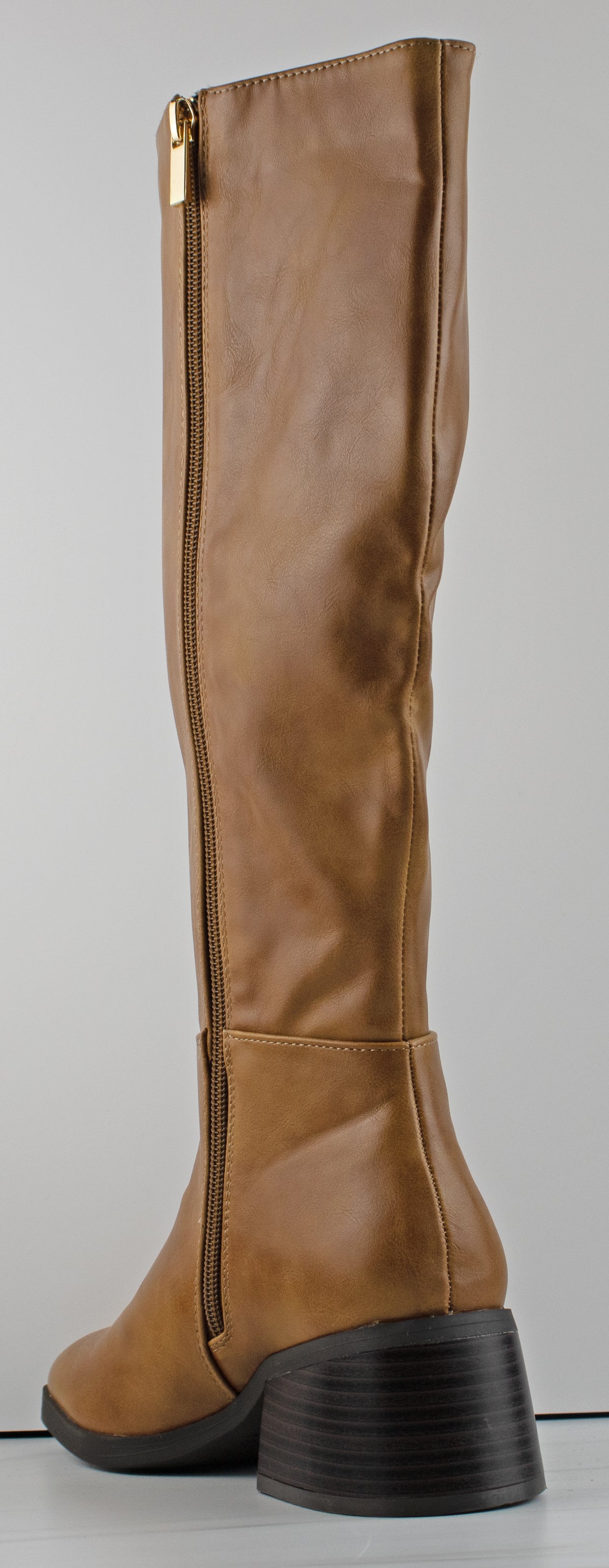 Boom 02 Women&#39;s Knee High Low Heeled Riding Boots