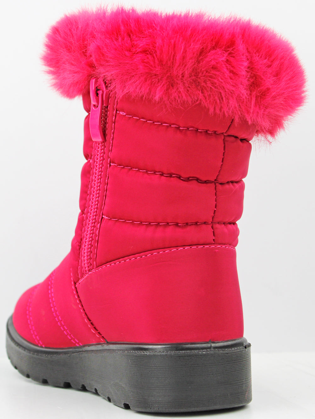 Chris 34K Little Girl&#39;s Fur Lined Weather Proof Padded Booties