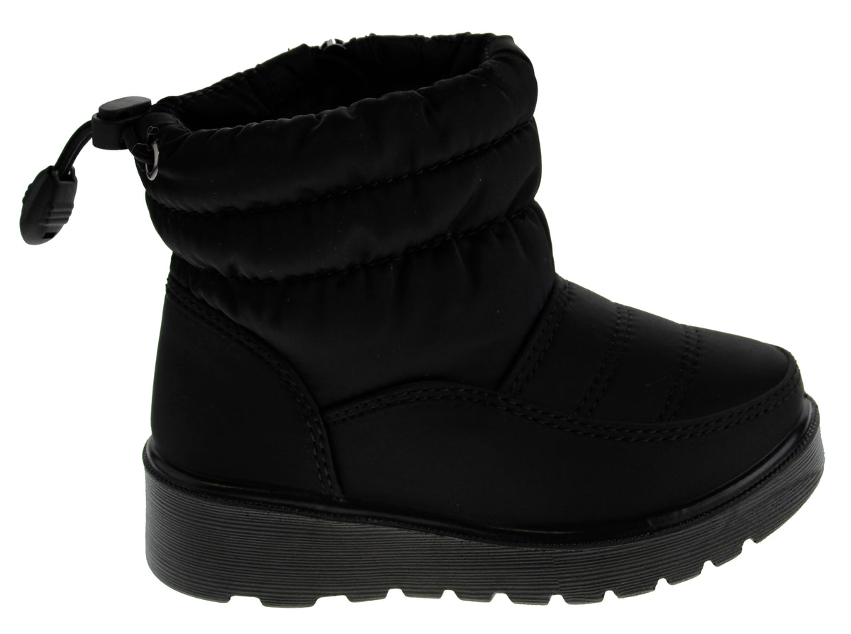 Coleen 1A Baby Girls Insulated Fur Lined Rain/Snow Boot