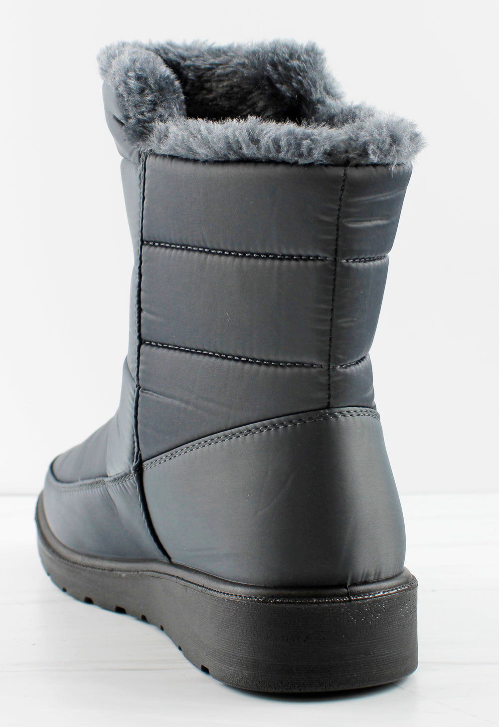 Coleen 99 Women&#39;s Insulated Fur Lined Zip Up Rain/Snow Boots
