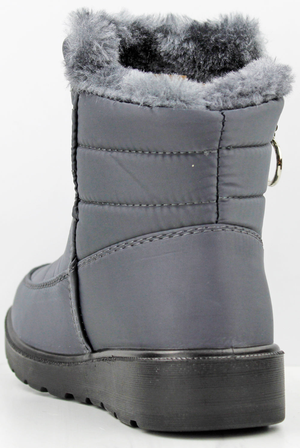 Coleen 99K Little Girl&#39;s Insulated Fur Lined Zip Up Rain/Snow Boots