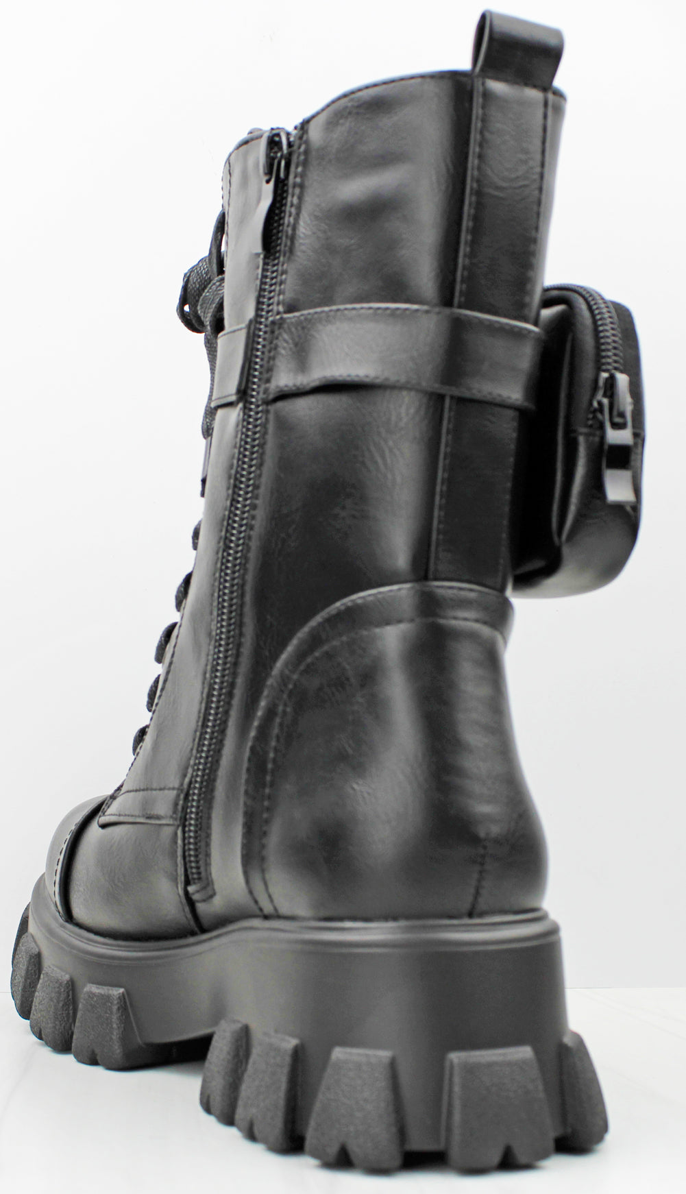Compact 02 Women&#39;s Pocket Combat Ankle Boots