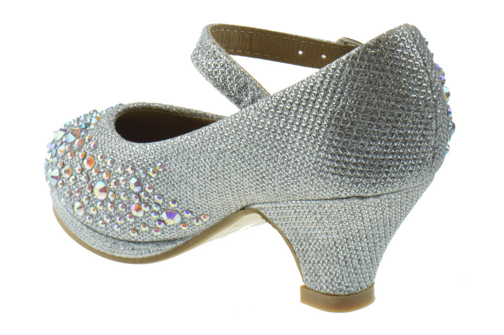 Dana 58K Girl&#39;s Rhinestone Mary Jane Dress Pumps