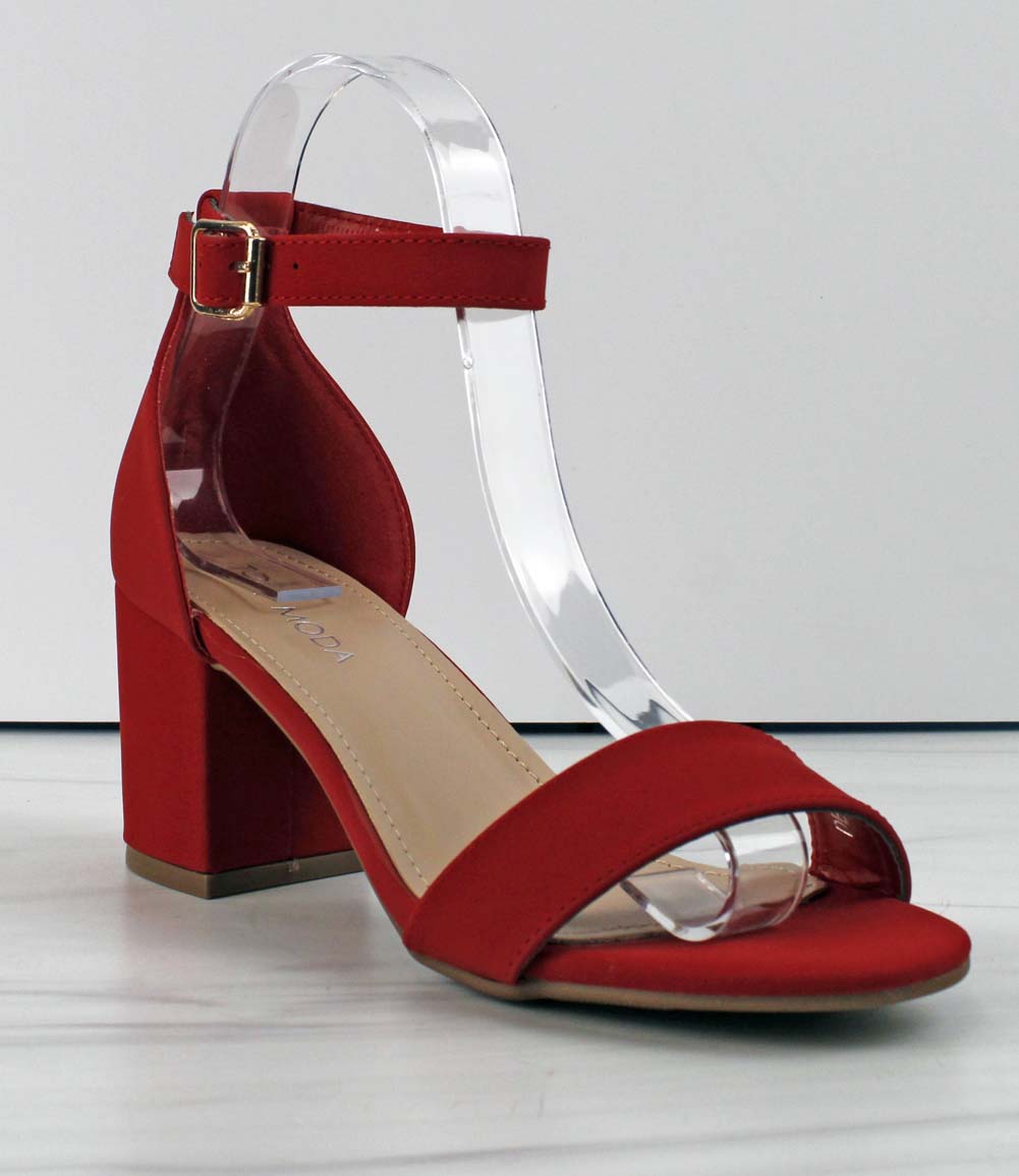 Red Block Heels | Stylish comfy shoes, Red block heels, Heels