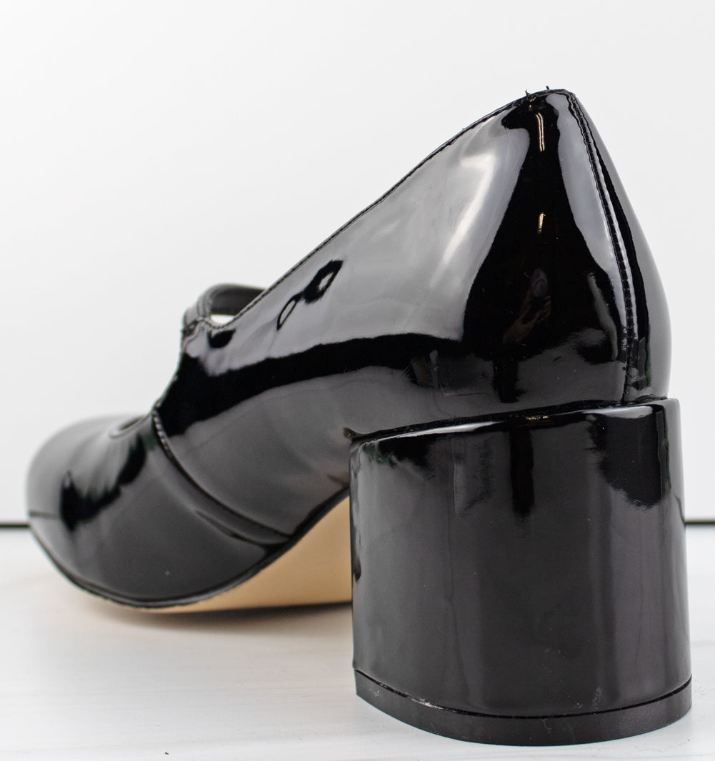 Black Mary Jane 55 patent-leather pumps | Prada | MATCHES UK