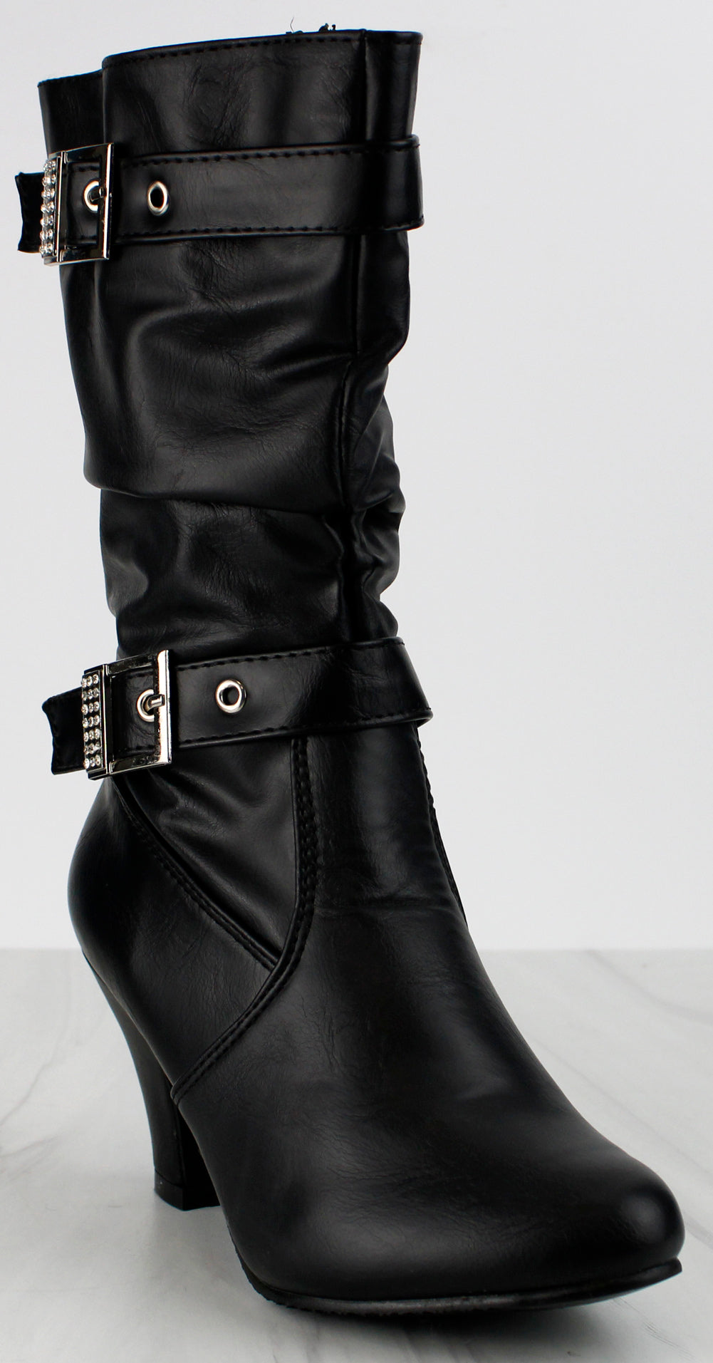 Knee-high leather boots in brown - Chloe Kids | Mytheresa
