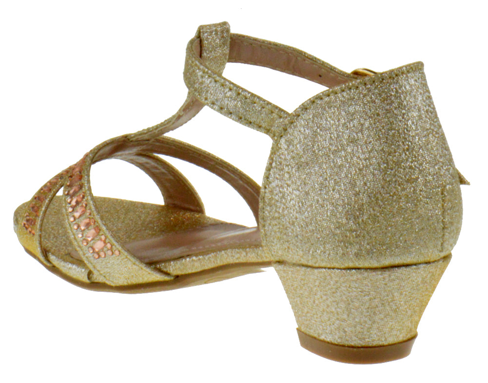 Camila Champagne 2.75in Prom Shoes by Touch Ups 4522