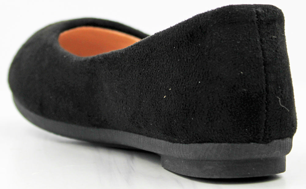 Flexible 23K Little Girl&#39;s Suede Ballet Comfort Flats