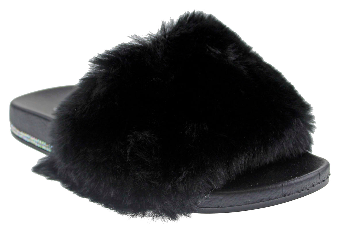 Furry Women&#39;s Ultra Soft Fluffy Slides