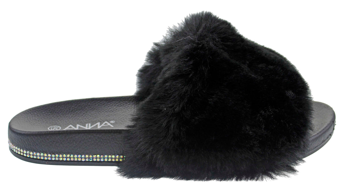 Furry Women&#39;s Ultra Soft Fluffy Slides