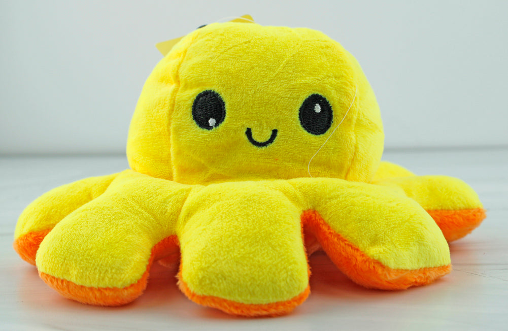 Happy &amp; Angry Reversible  Octopus Plush Toy