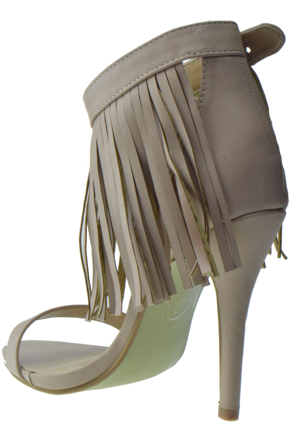 Fringe high heel outlet sandals