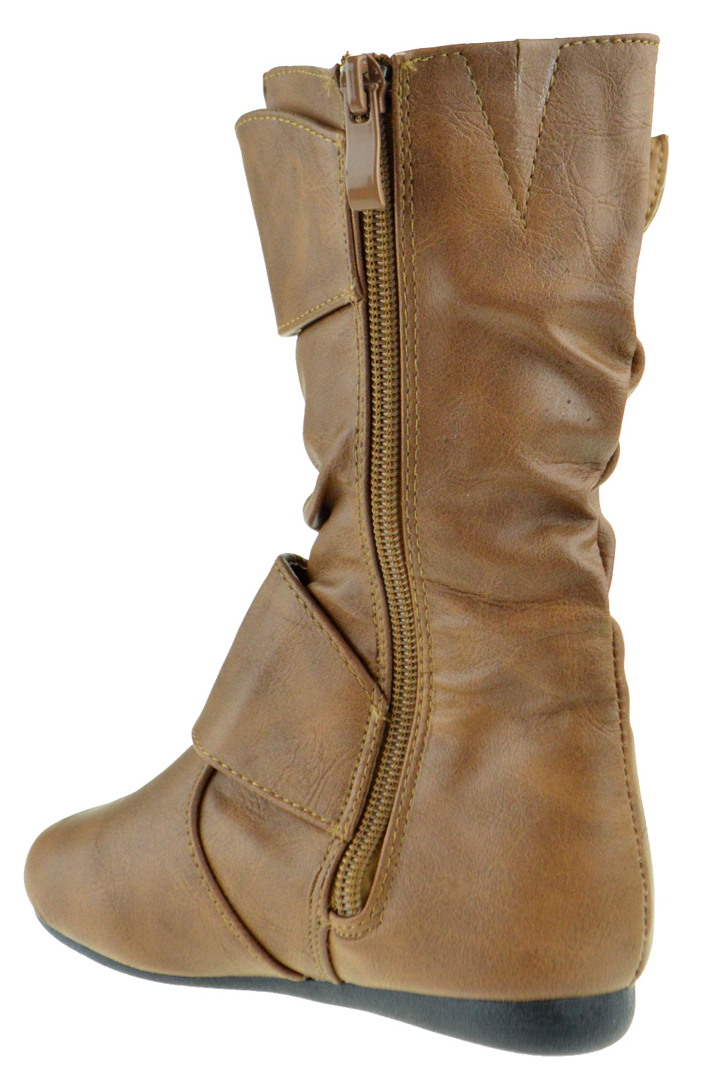 Klein 80KS Girl&#39;s Buckled Slouchy Rhinestone Riding Boot